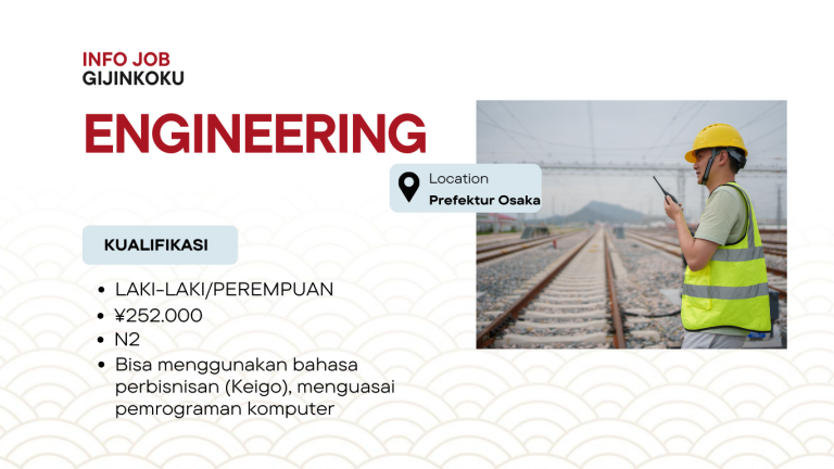 Lowongan Engineering di Prefektur Osaka