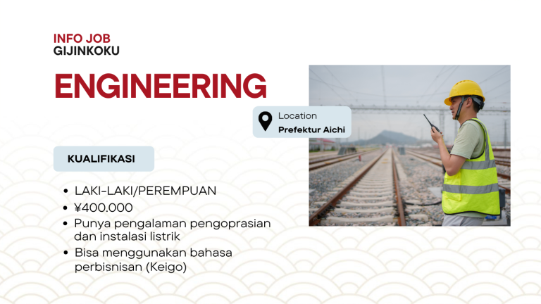 Lowongan Engineering di Prefektur Aichi