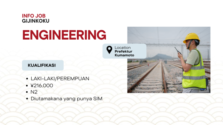 Lowongan Engineering di Prefektur Kumamoto