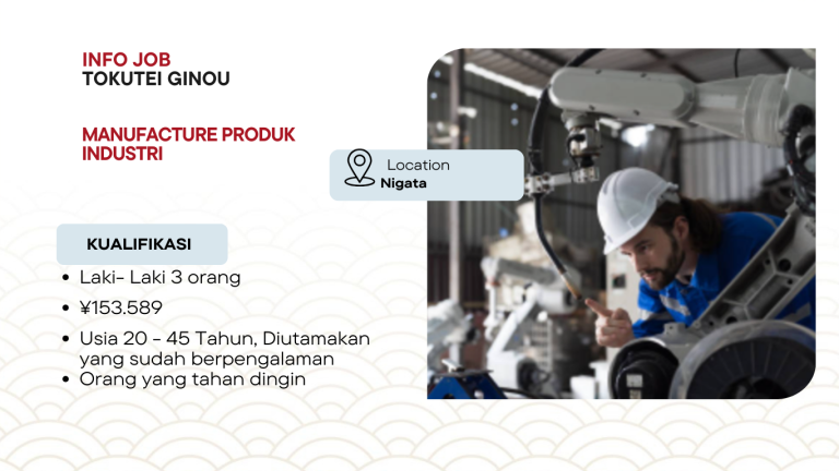 Lowongan Manufacture Produk Industri di Nigata
